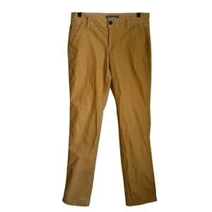 Eddie Bauer Dark Khaki Pants Women's 2 Cotton Comfort Bronze Brown